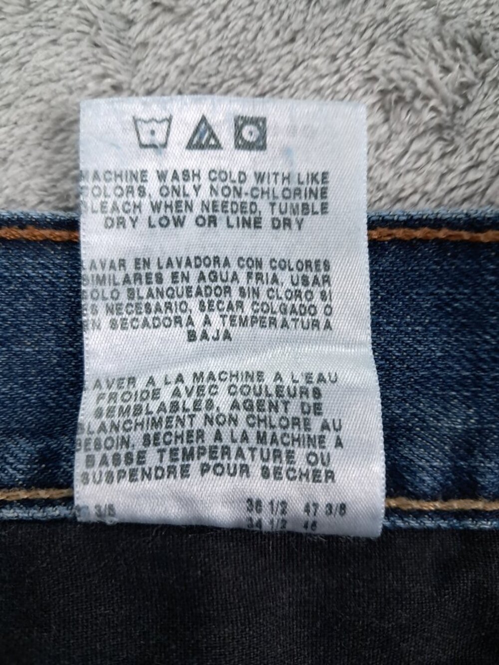 Wrangler Retro Jean Men 35x34 Relaxed Boot Cut Blue Denim 100% Cotton WRT20RT - Picture 11 of 11